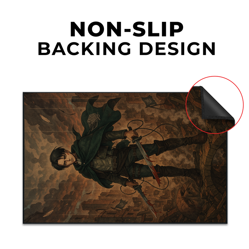 Attack On Titan Inspired Decor Rug- 62x40 inches