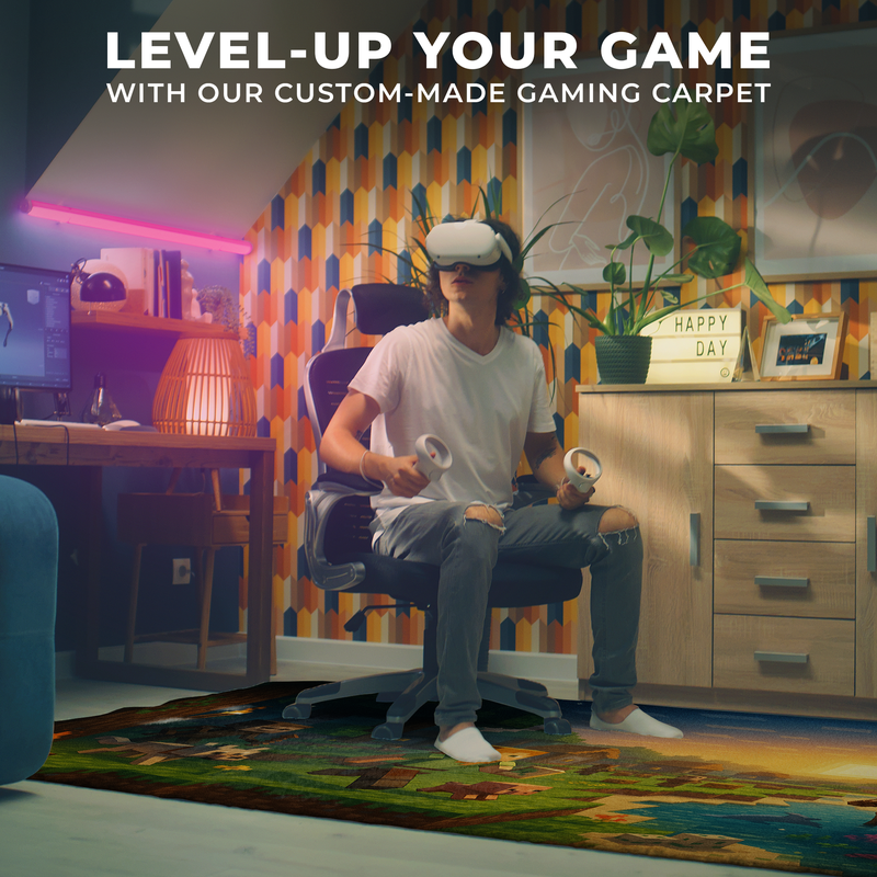 Minecraft Inspired Decor Rug- 62x40 inches