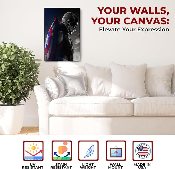 Captain America Wall Canvas
