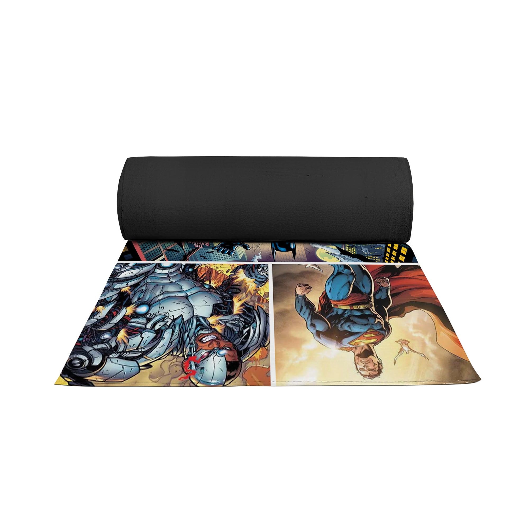 Justice League Comic-Inspired Decor Rug- 62x40 inches