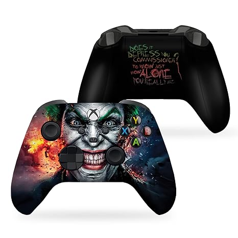 Joker-Inspired Xbox Series X Controller Front and Back Print