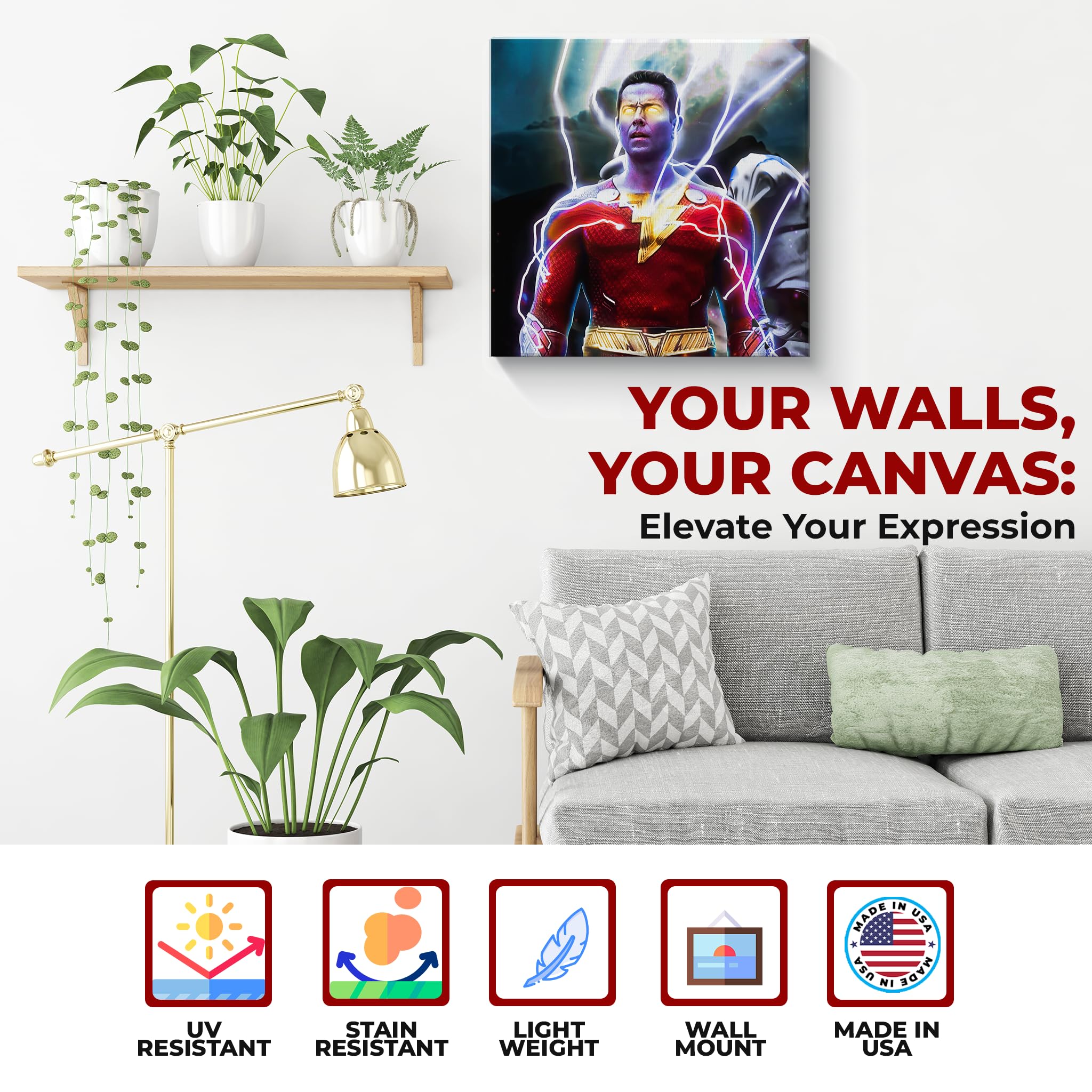Shazam Wall Canvas Set of 1