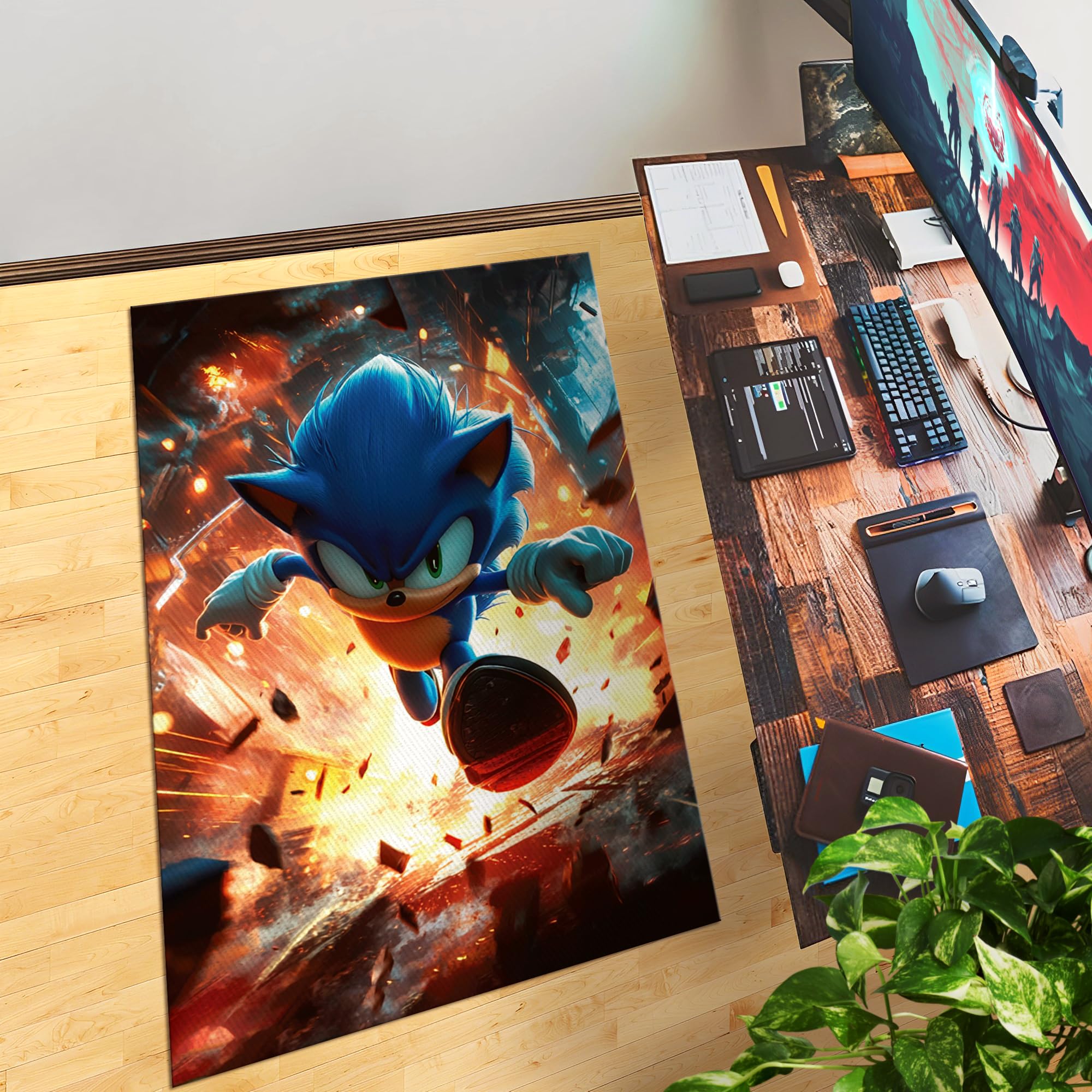 Sonic Decor Rug- 62x40 inches