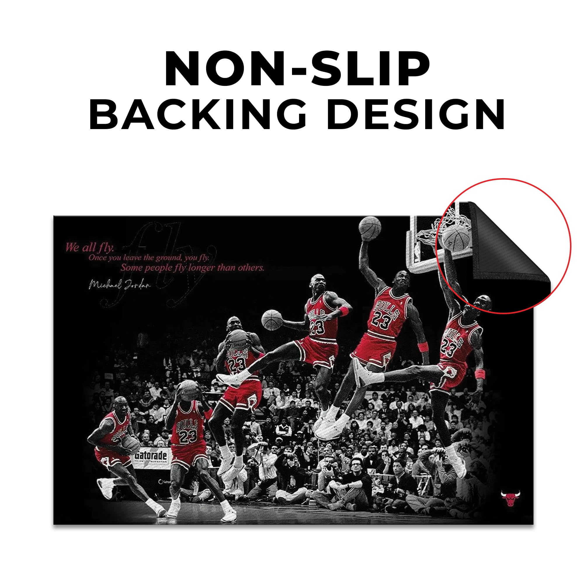 Michael Jordan Bulls Decor Rug- 62x40 inches