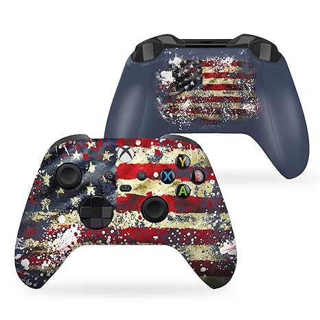 Tattered Flag 2 Xbox Series X Controller Front and Back Print