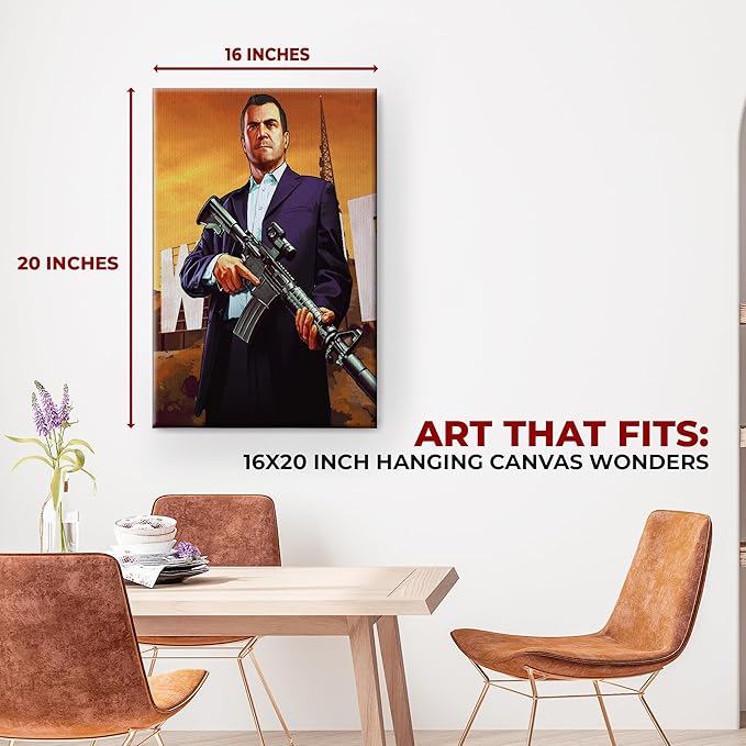 Grand Theft Auto Wall Canvas Set of 1 Set of 1 - 16x20