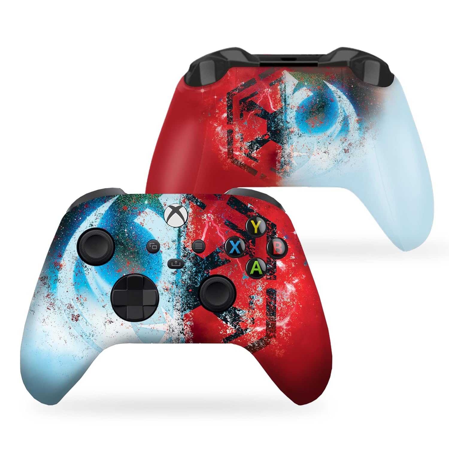 New Jedi Sith Xbox Series X Controller Front and Back Print
