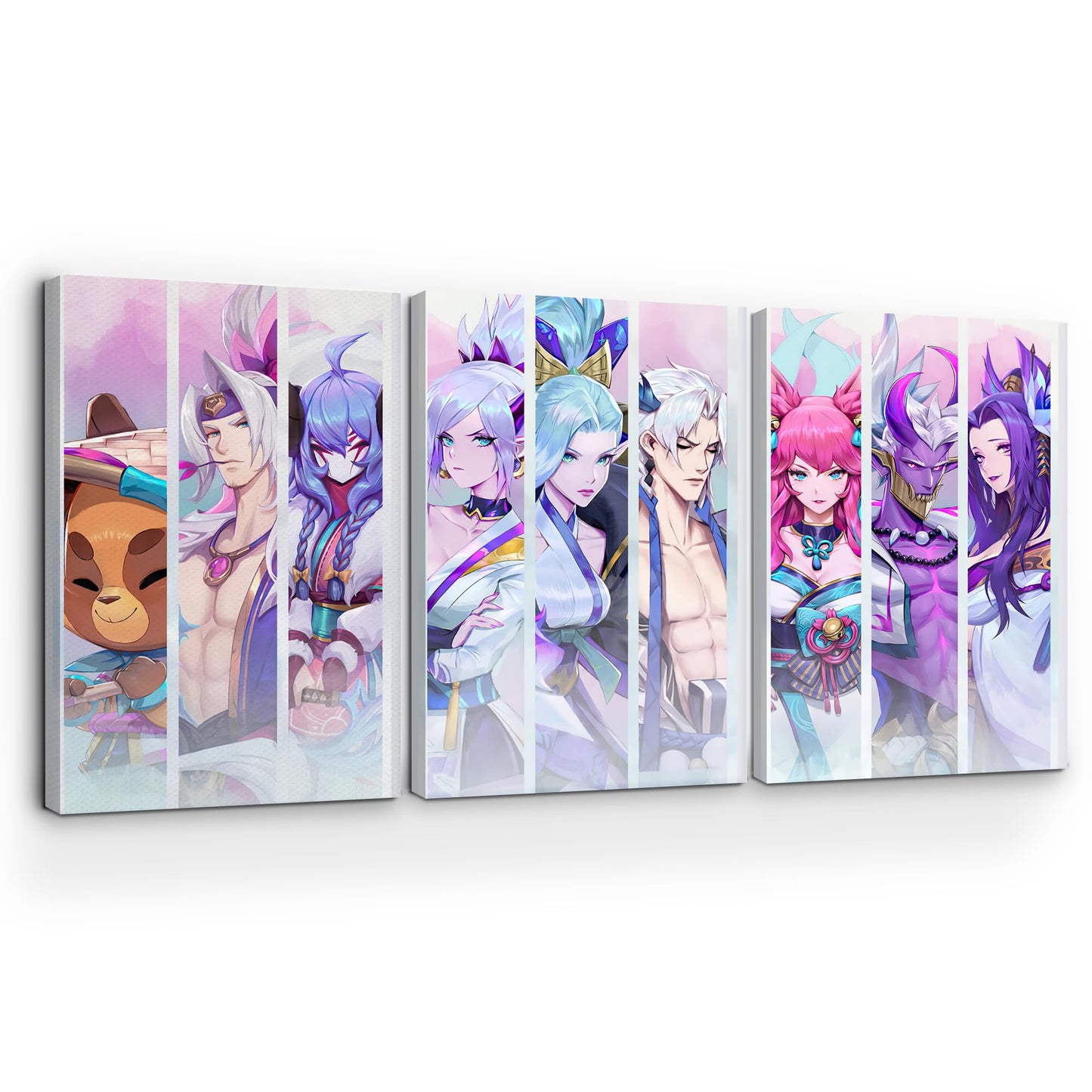 League of Legends Wall Canvas Set of 3 - 16x24
