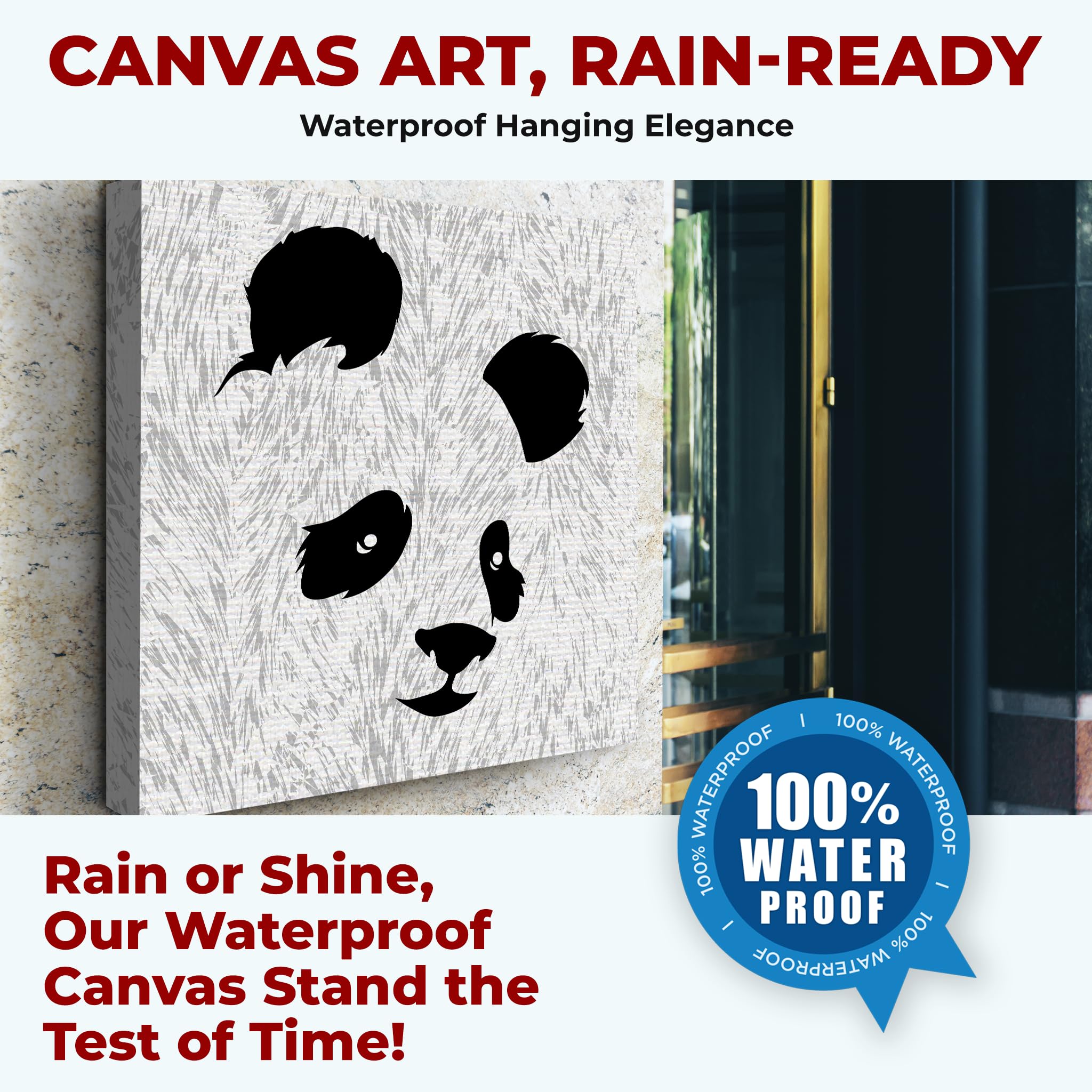 Panda 1 Wall Canvas Set of 1