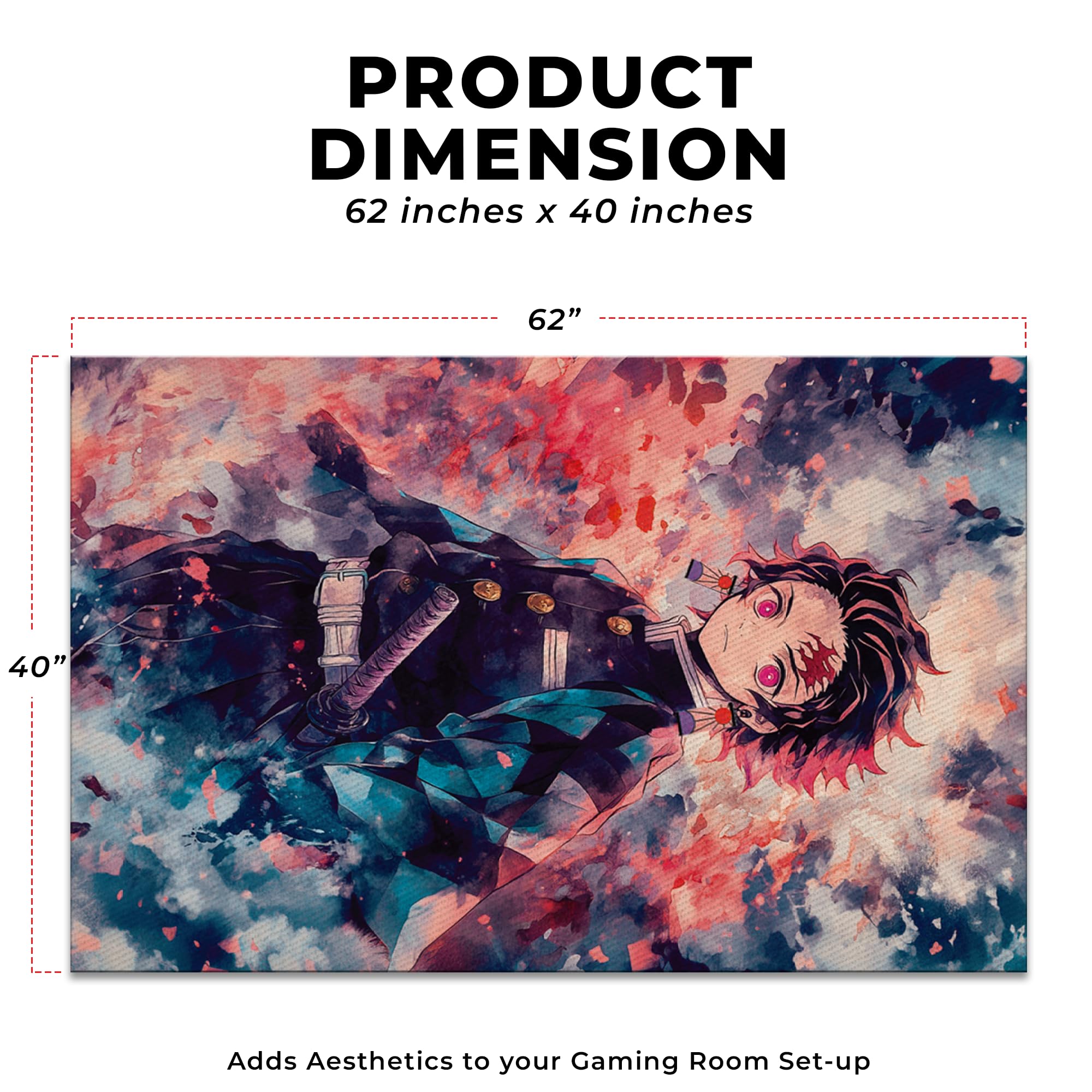 Demon Slayer #2 Decor Rug- 62x40 inches