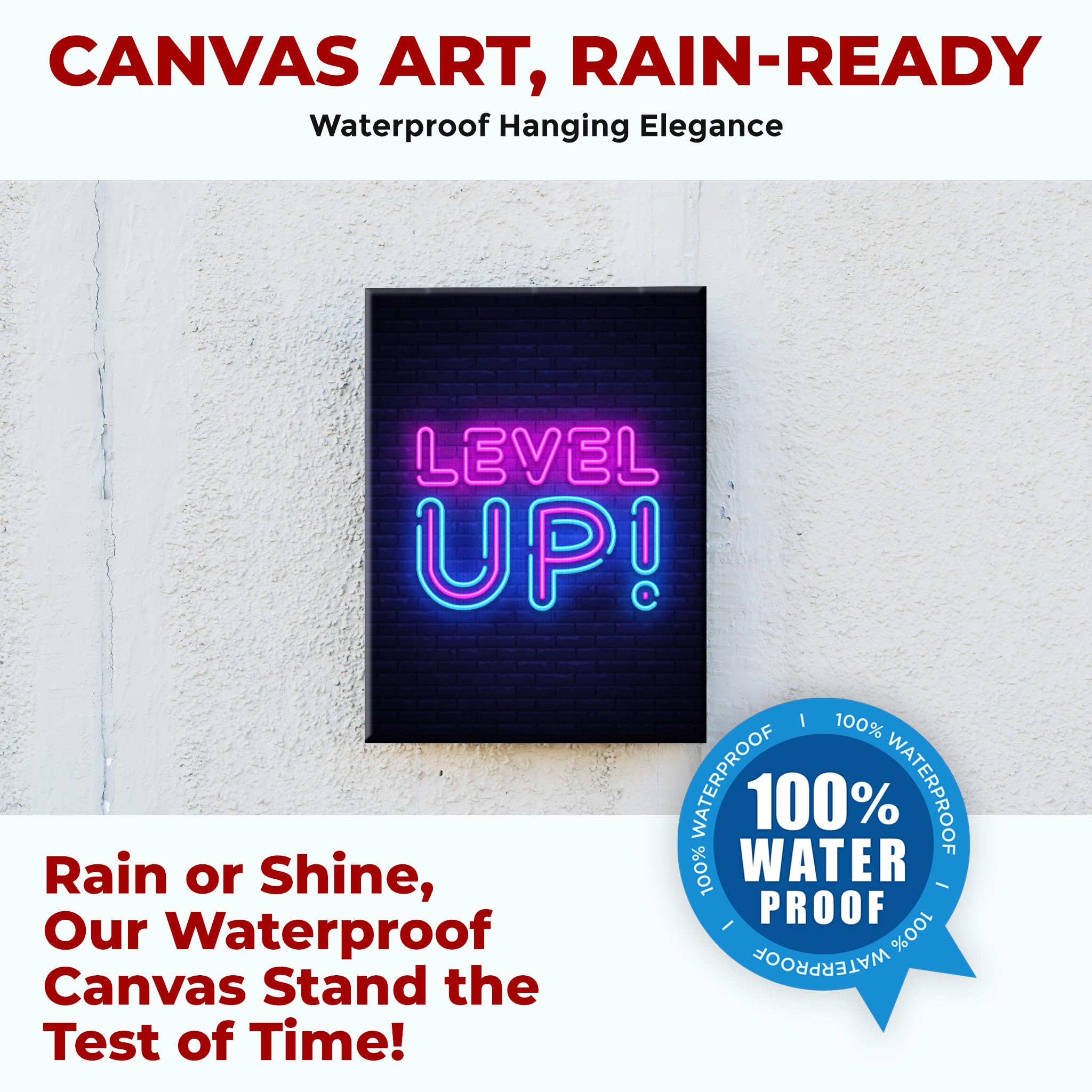 Level Up Wall Canvas Set of 1