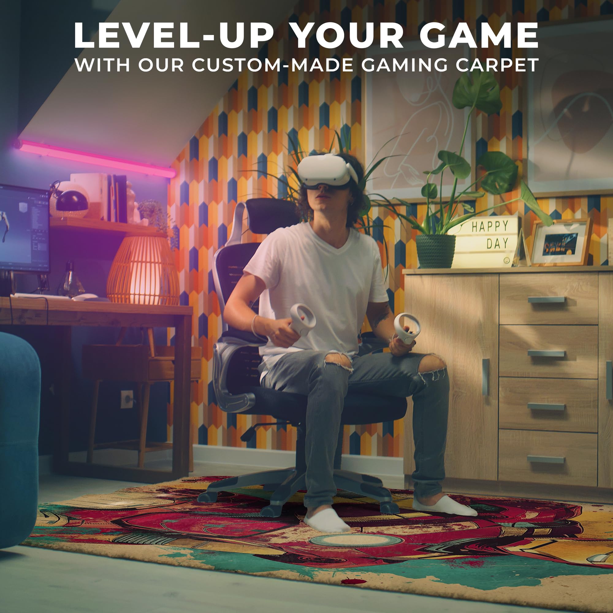 Iron-Man Inspired Decor Rug- 62x40 inches