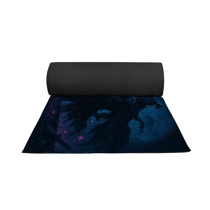 Samurai Cyber Punk Inspired Decor Rug- 62x40 inches