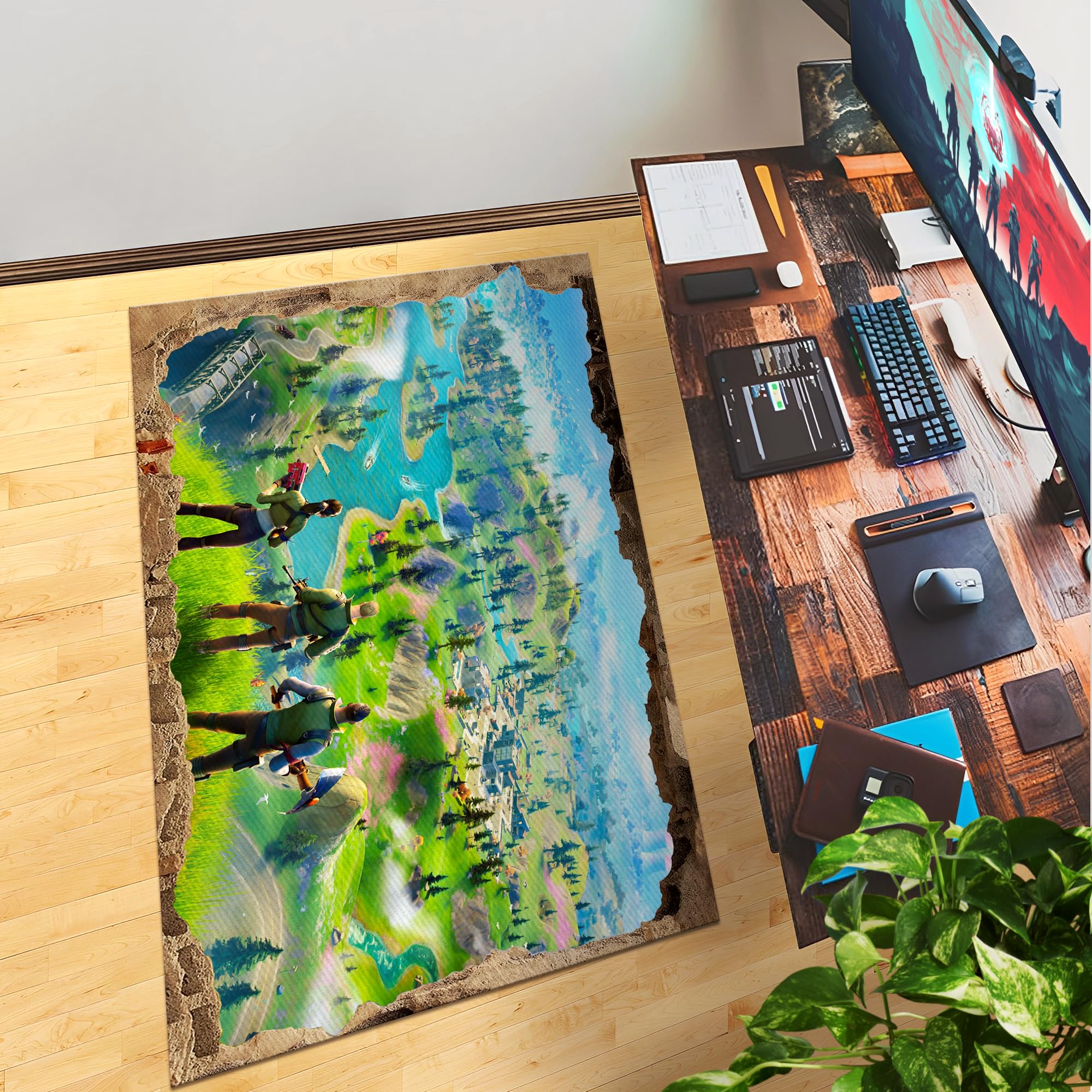 Fortnite Decor Rug- 62x40 inches