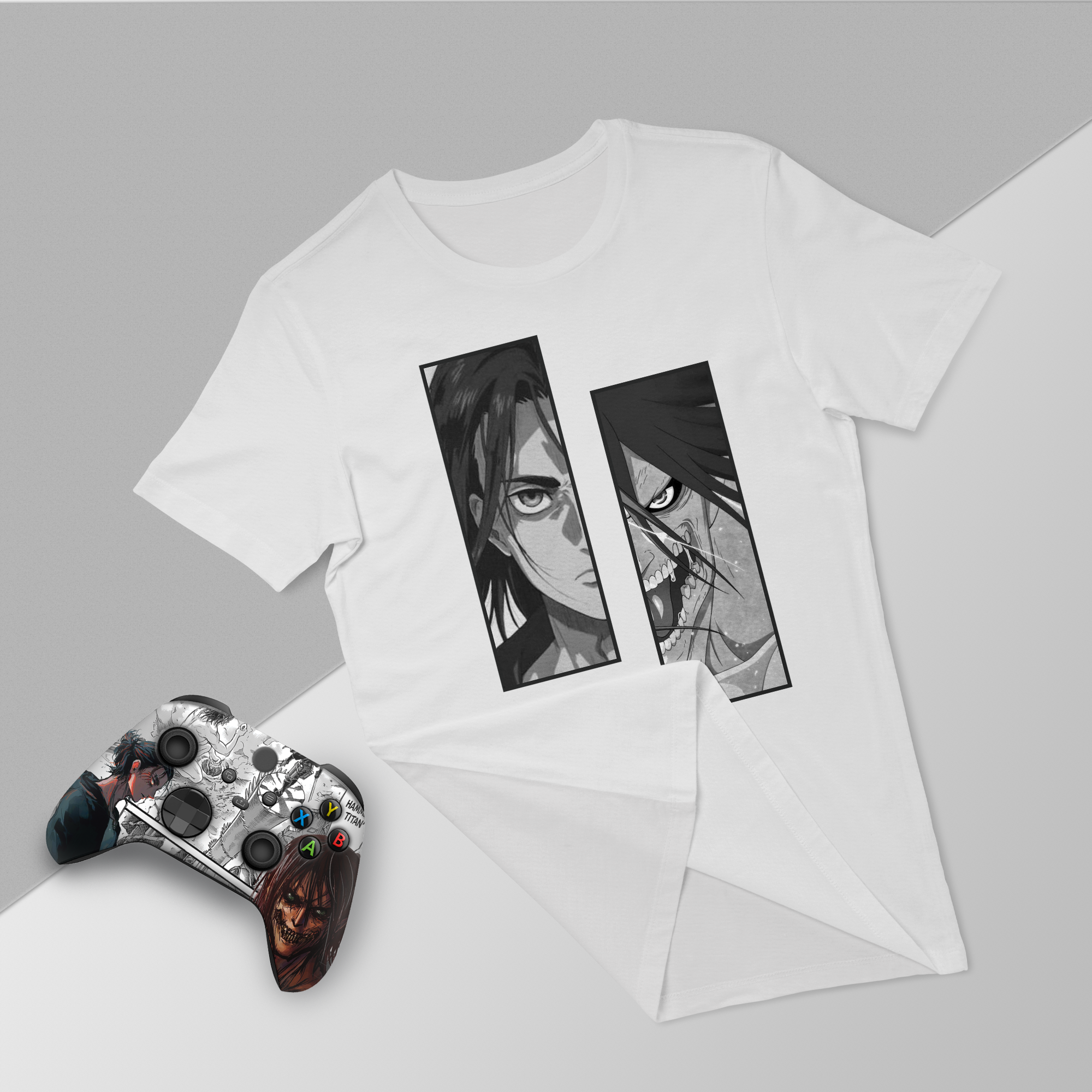Attack on Titan Bundle – T-Shirt & Xbox Series X Controller