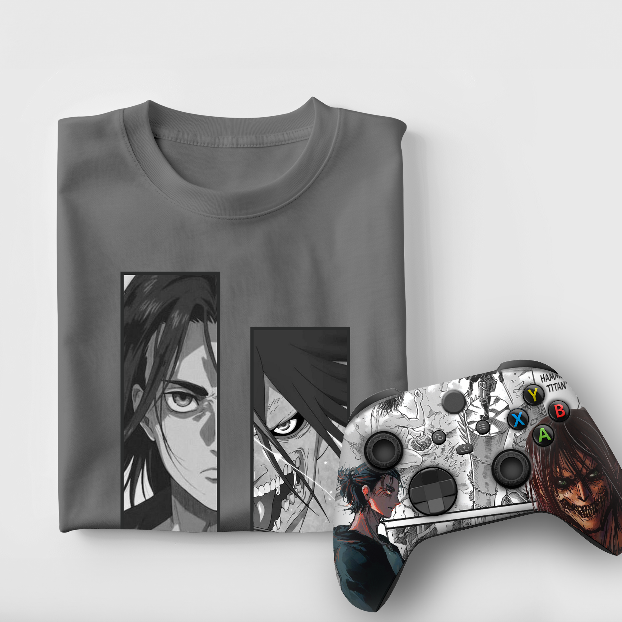 Attack on Titan Bundle – T-Shirt & Xbox Series X Controller