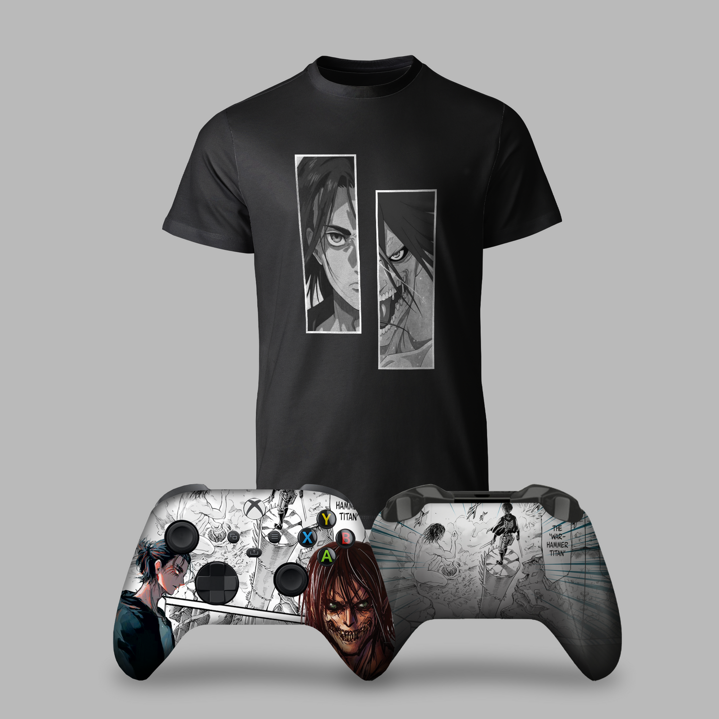 Attack on Titan Bundle – T-Shirt & Xbox Series X Controller Black
