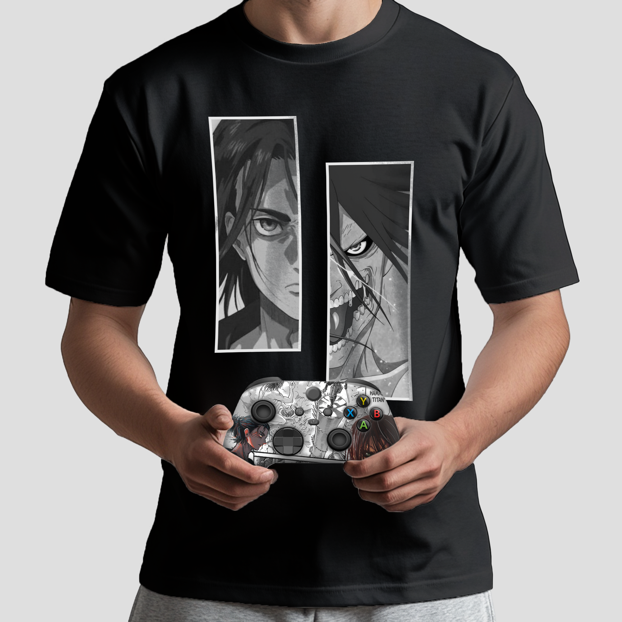 Attack on Titan Bundle – T-Shirt & Xbox Series X Controller