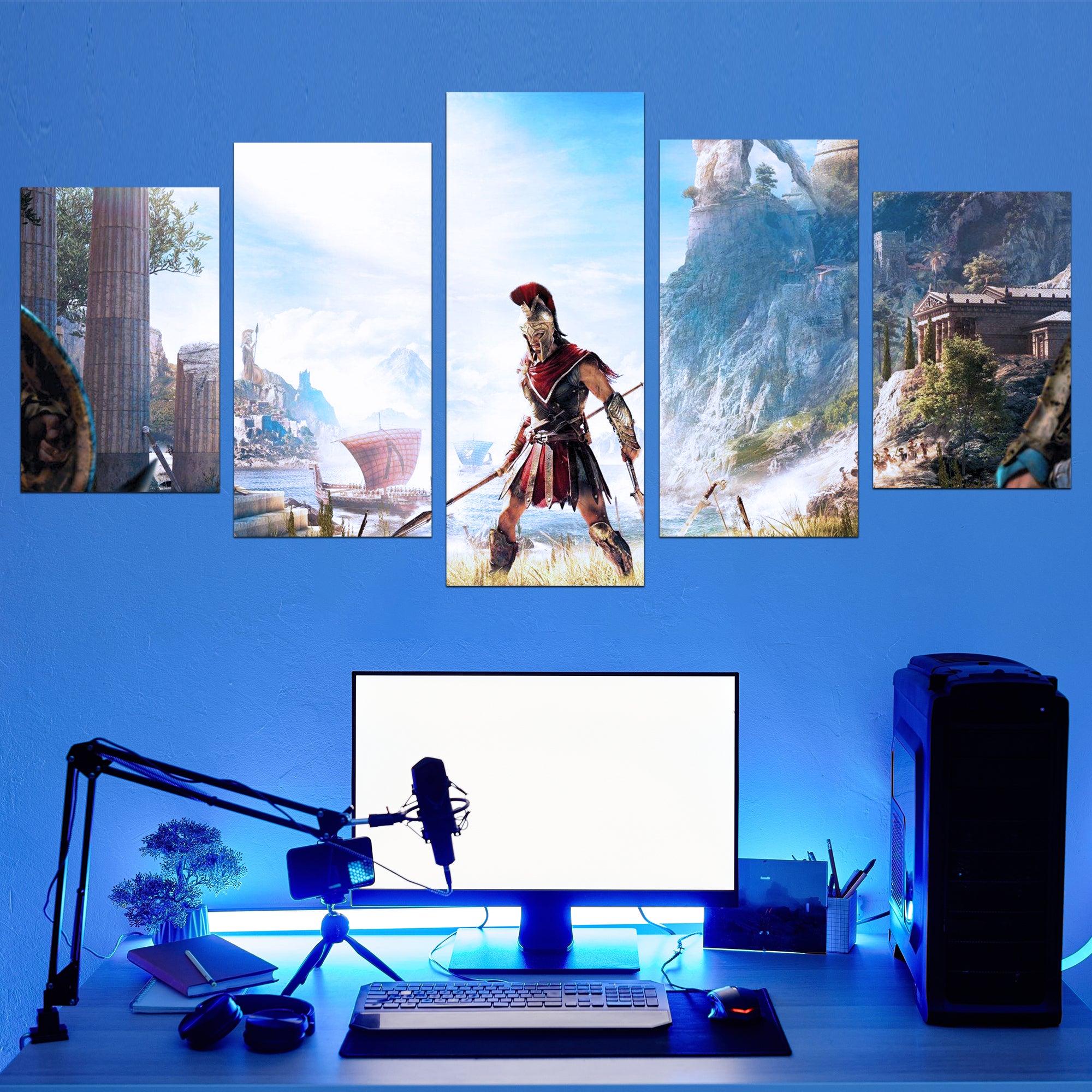 Exclusive Assassin's Creed Odyssey Canvas Art -Adventure-Inspired Design, Ready-to-Hang, Unique Gamer Decor