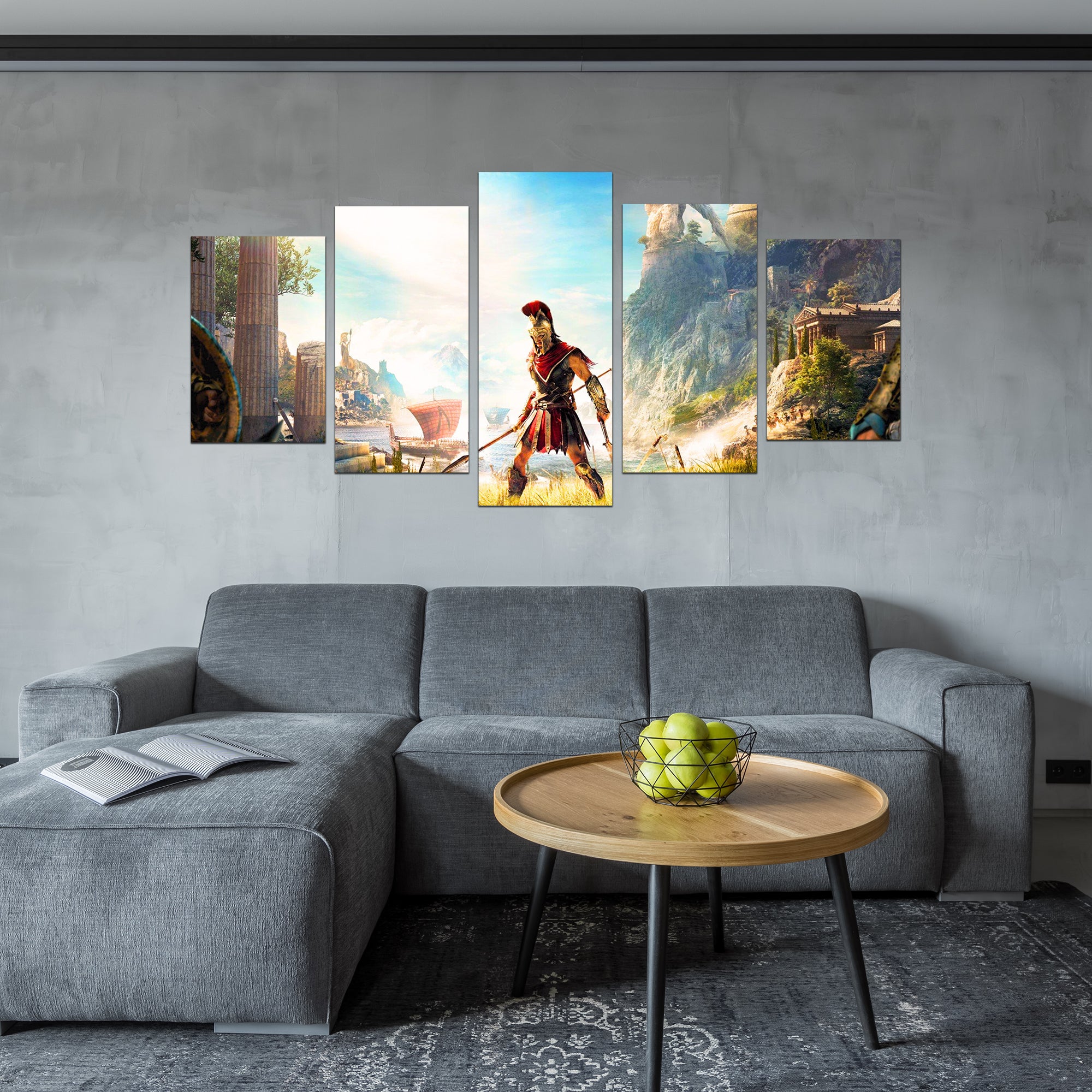 Exclusive Assassin's Creed Odyssey Canvas Art -Adventure-Inspired Design, Ready-to-Hang, Unique Gamer Decor