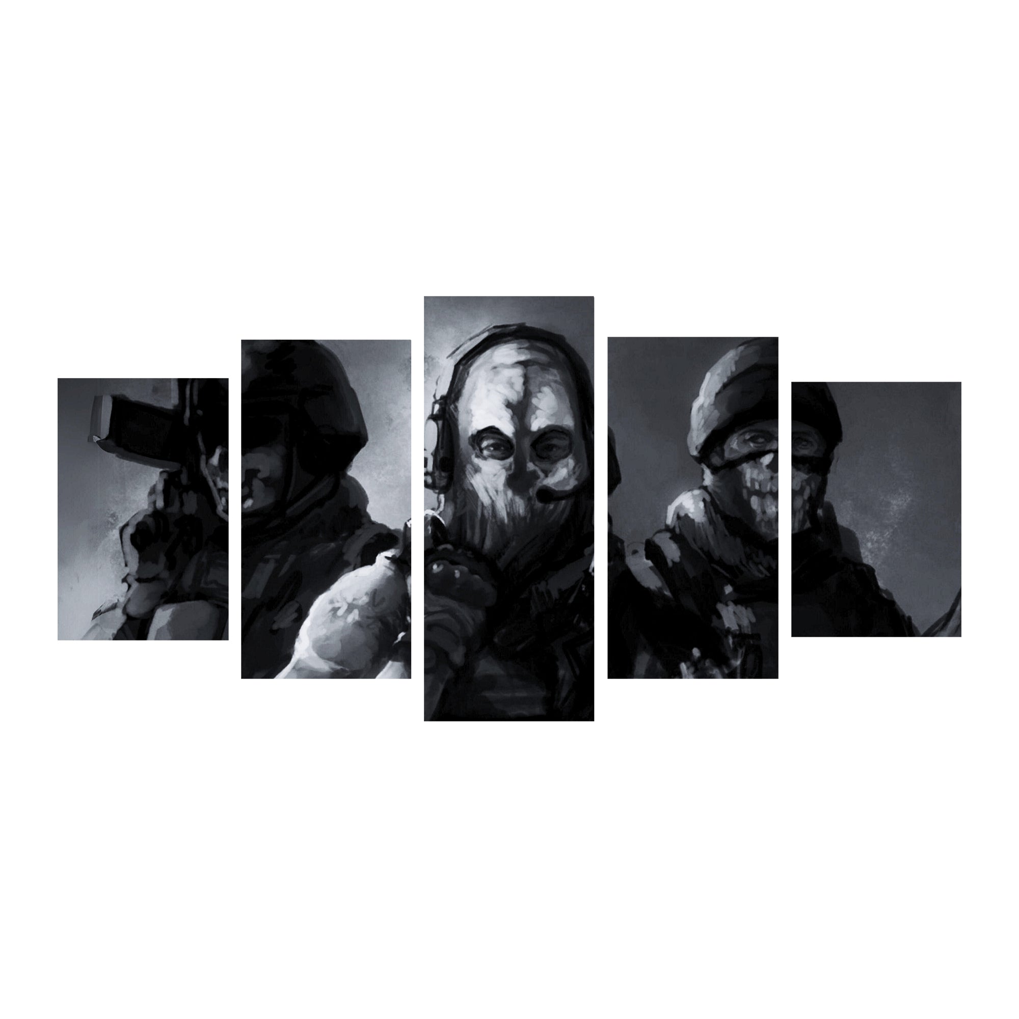 Call of Duty Modern Warfare 2 Wall Canvas Set - Canvas Durability, Gamer's Delight Decor