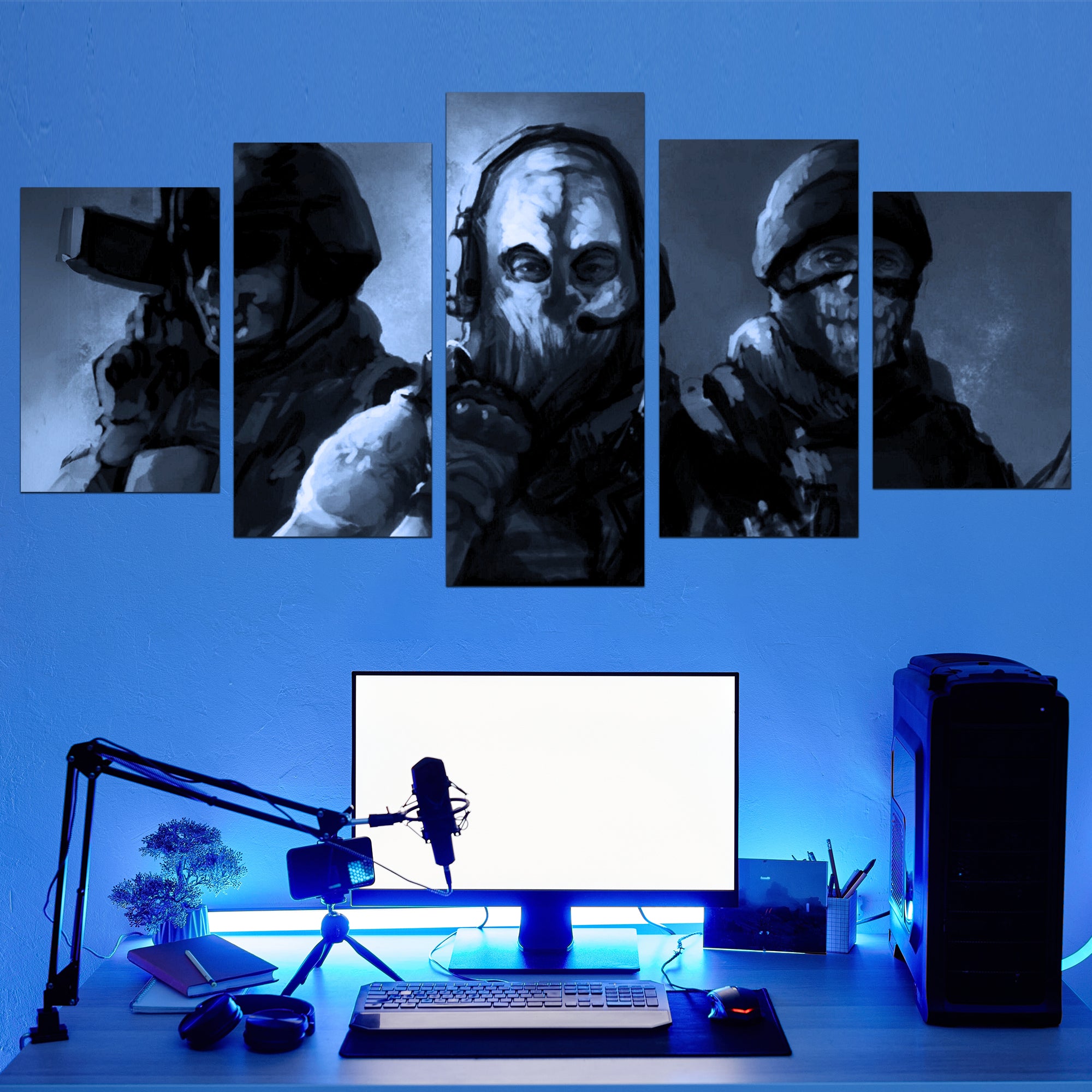 Call of Duty Modern Warfare 2 Wall Canvas Set - Canvas Durability, Gamer's Delight Decor
