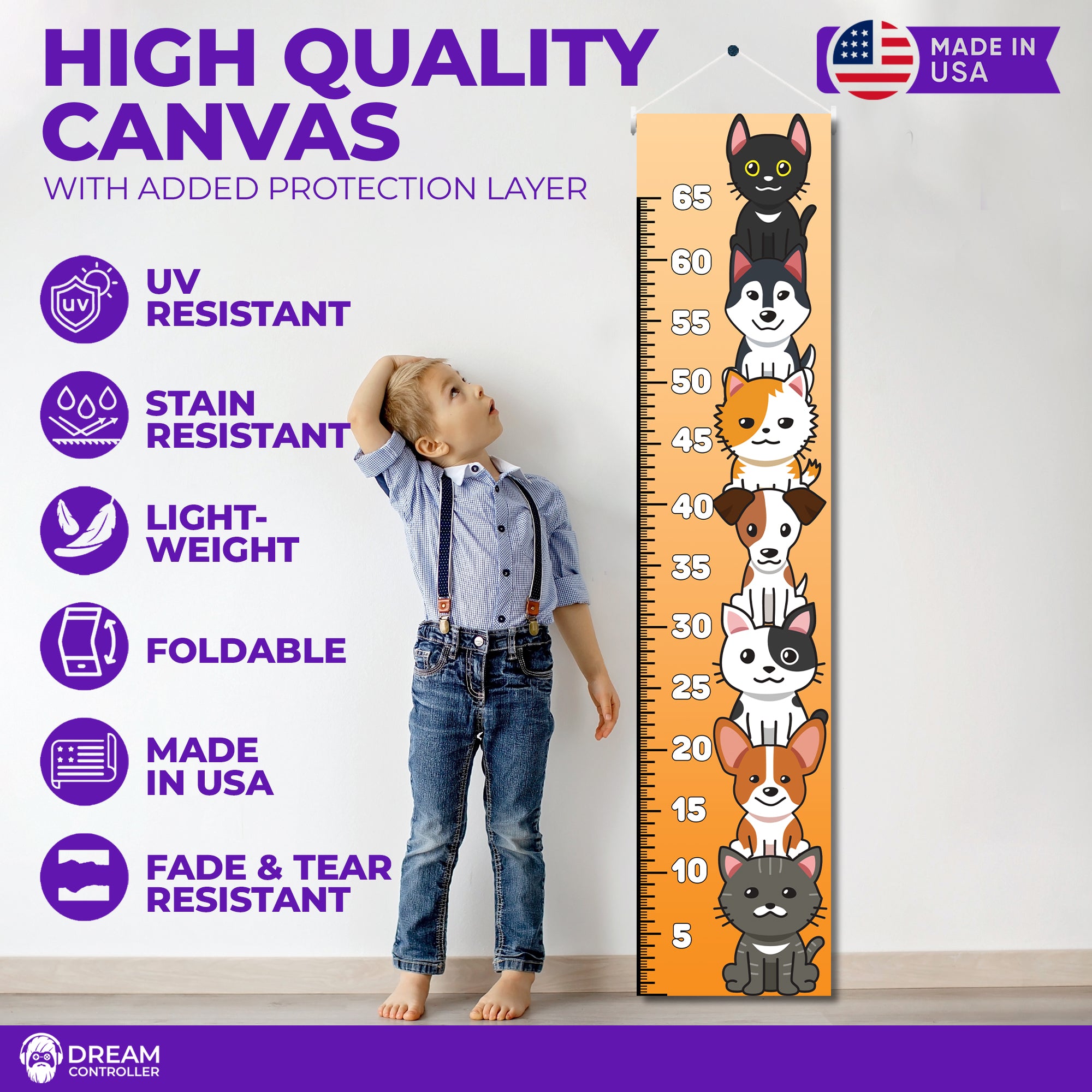 Dogs and Cats Kids Growth Chart