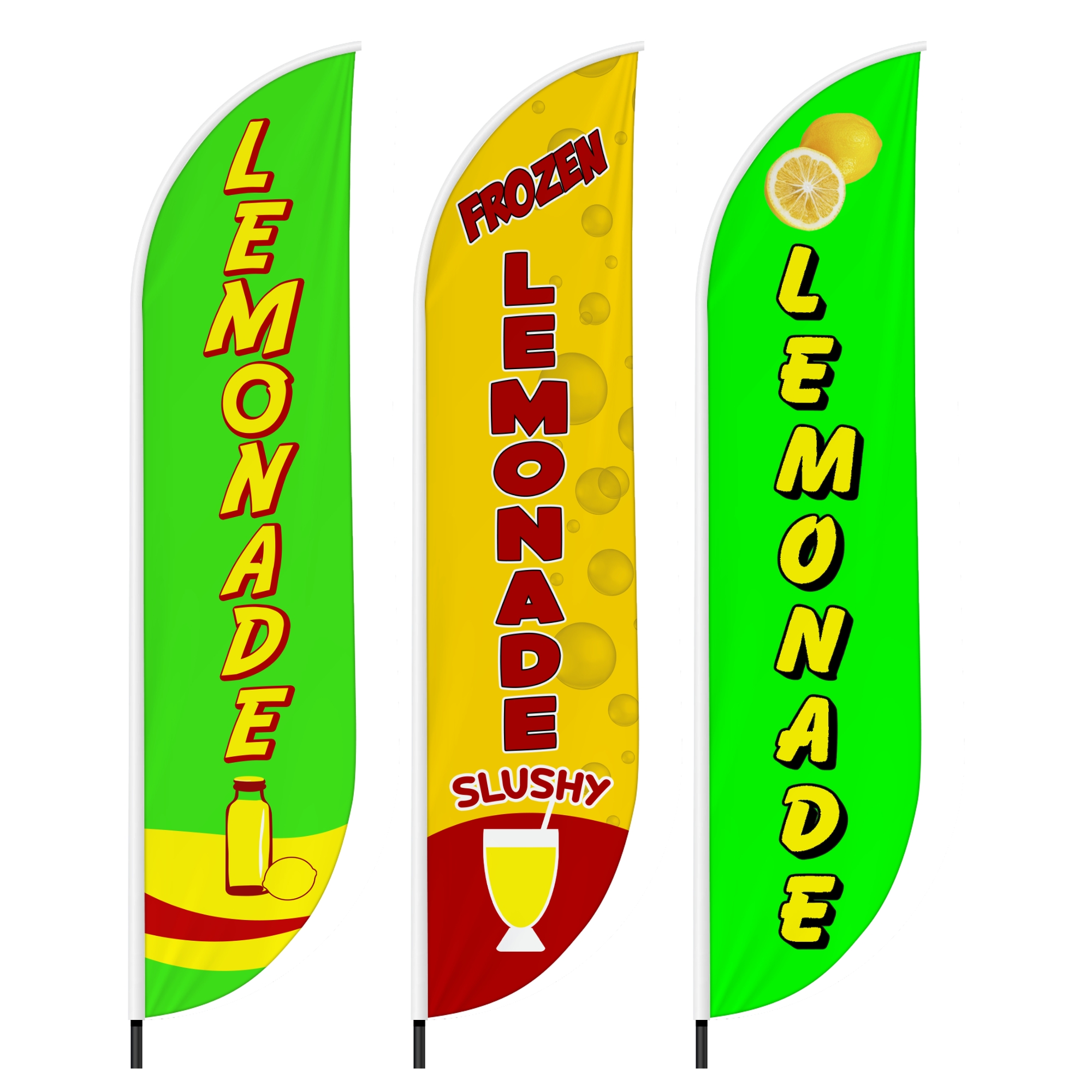 Lemonade Set of 3 Feather Flag only / Swooper Flag only