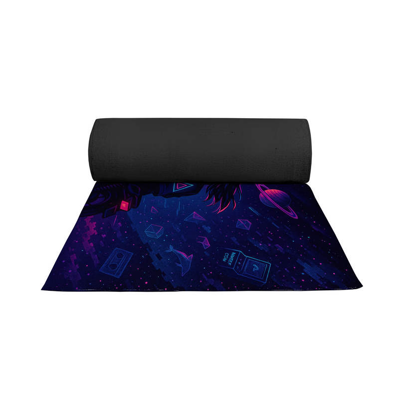 Vapor Wave Neon Inspired Decor Rug- 62x40 inches