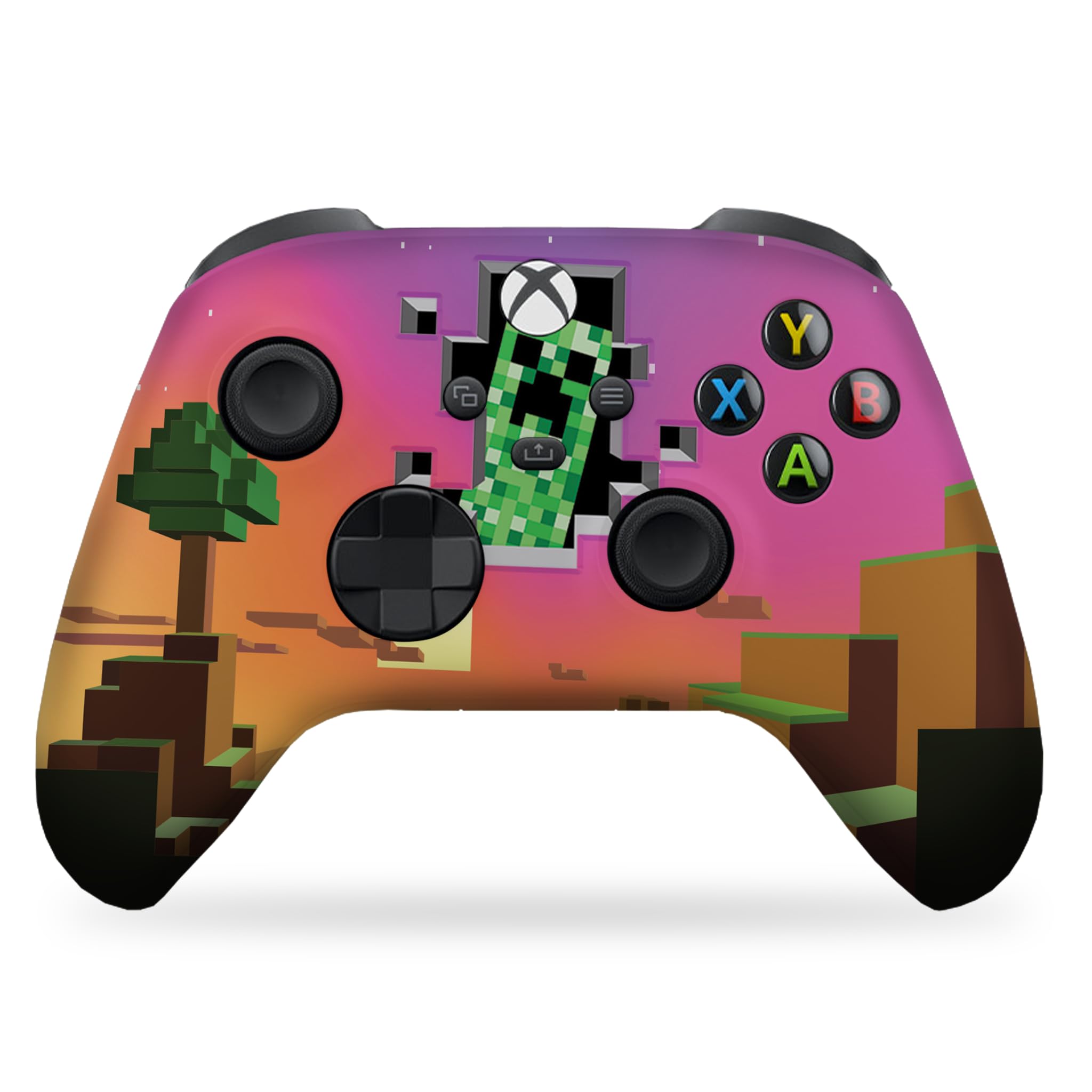 Minecraft World Custom Xbox Series X Controller Wireless compatible with X-box One/X-box Series X/S by DreamController Front Print Only