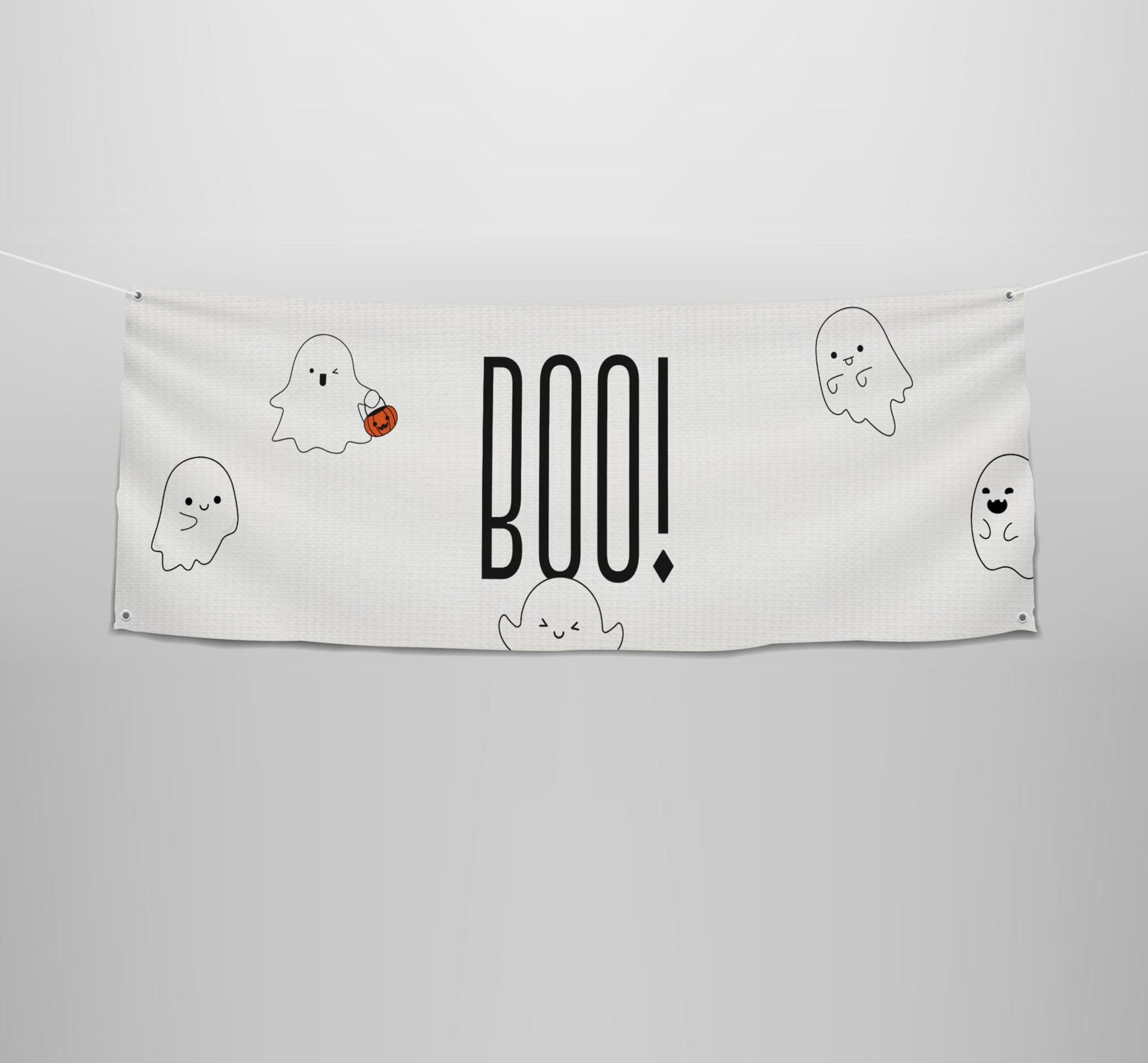 Spooktacular Halloween 'BOO' Large Banner - Elevate Your Haunt Decor