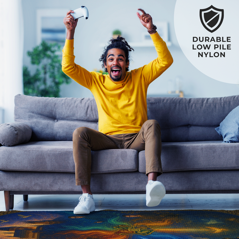 Harry Potter Hogwarts Inspired Decor Rug- 62x40 inches