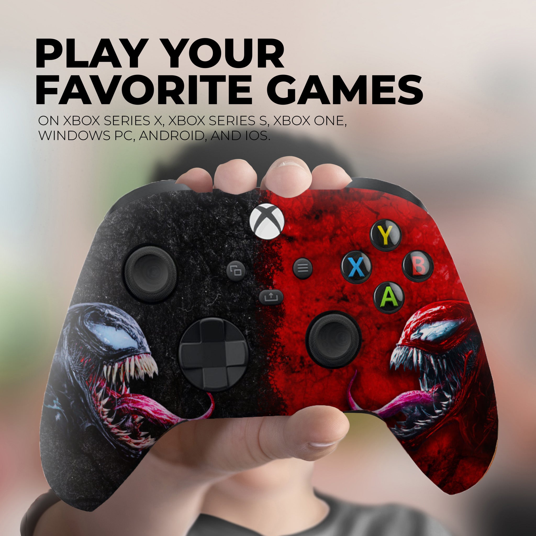 Venom VS Carnage inspired Xbox Series X controller