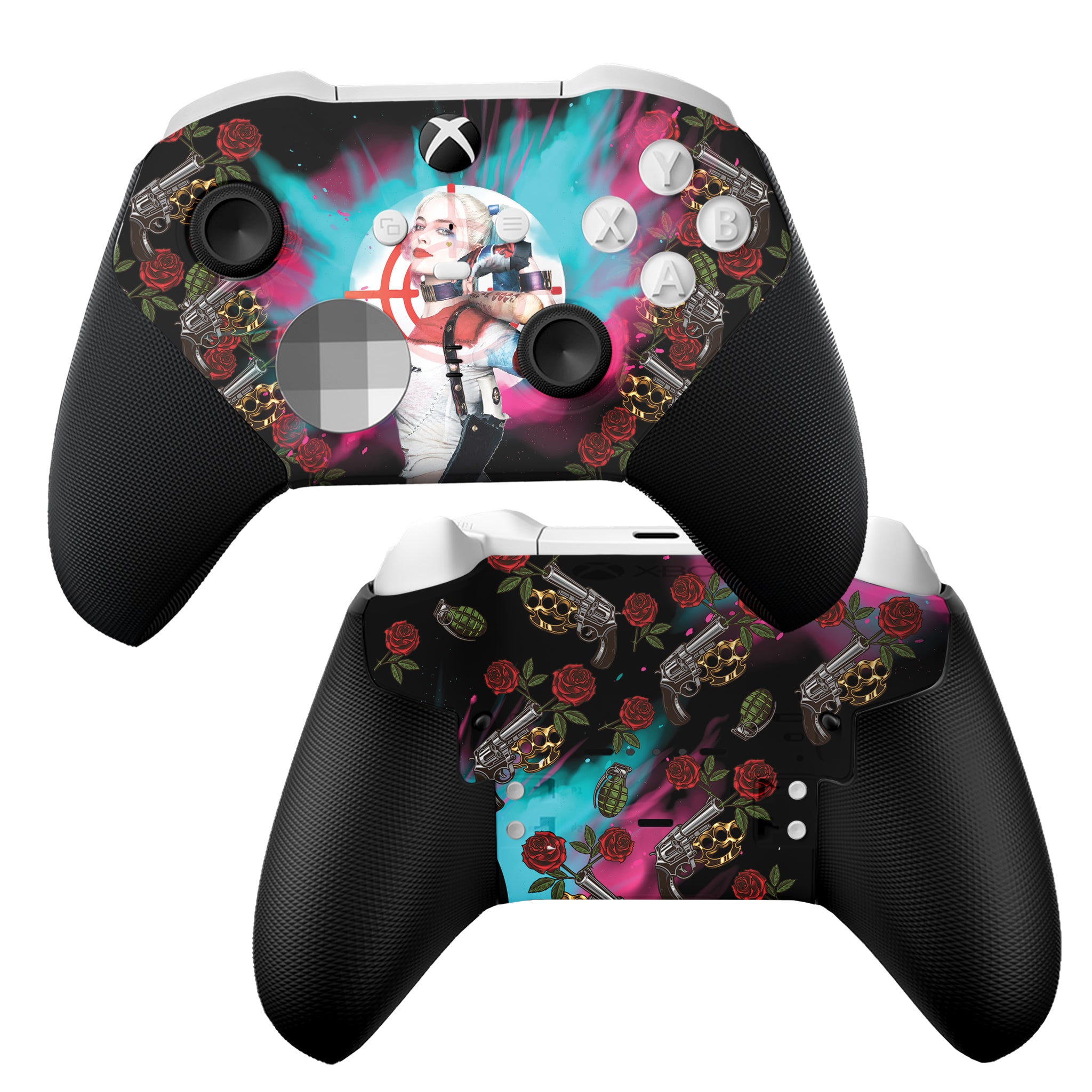 Harley Quinn Xbox Elite Controller Series 2 Core Front & Back hydro-dip Only