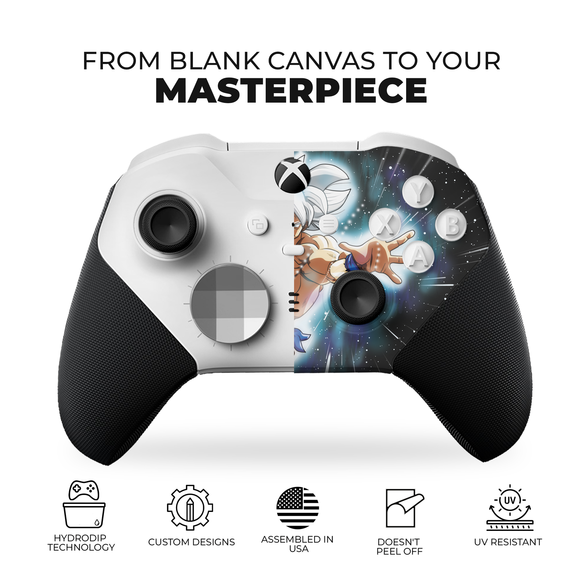 Goku Ultra Instinct X-box Elite Controller Series 2 Core