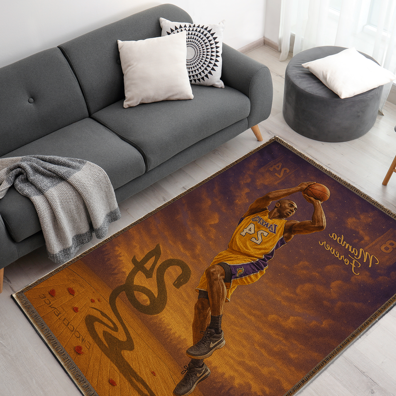 Kobe Bryant Inspired Decor Rug- 62x40 inches