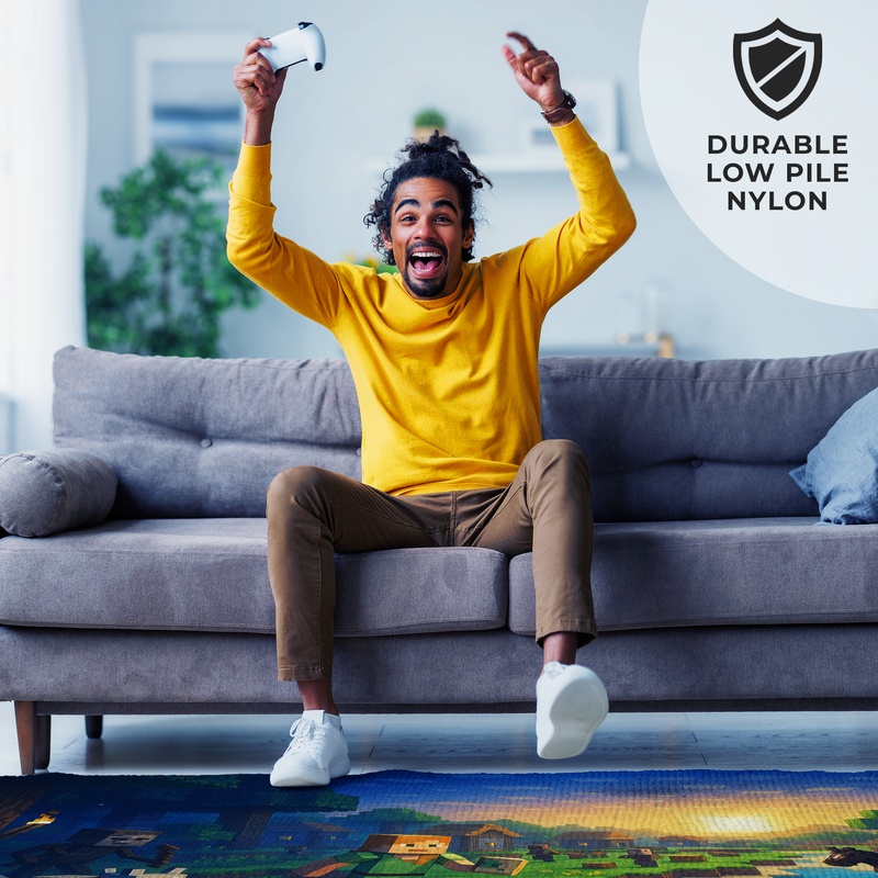 Minecraft Inspired Decor Rug- 62x40 inches