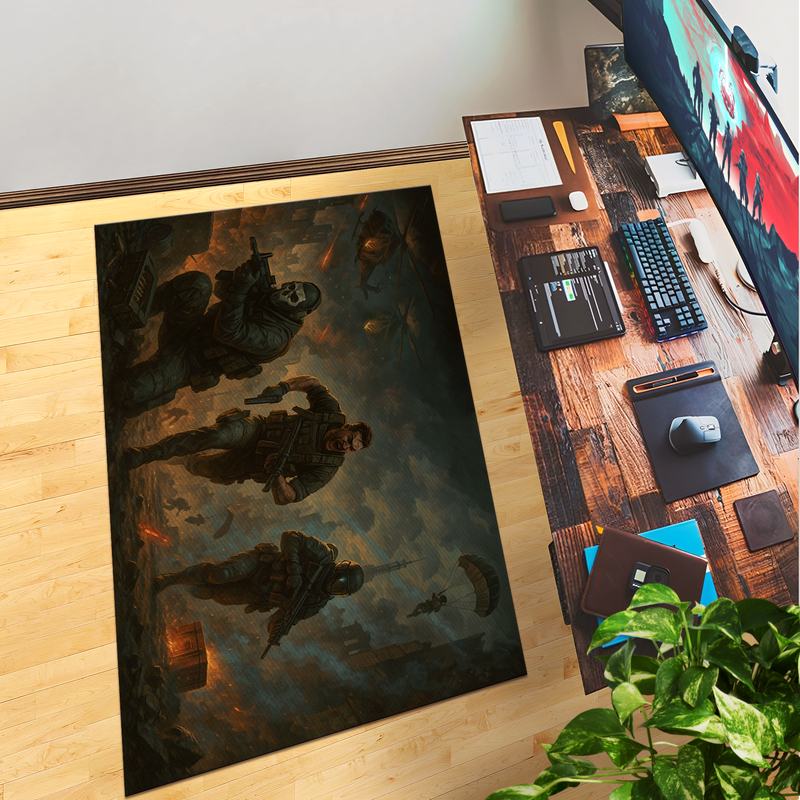 COD WarZone Inspired Decor Rug- 62x40 inches