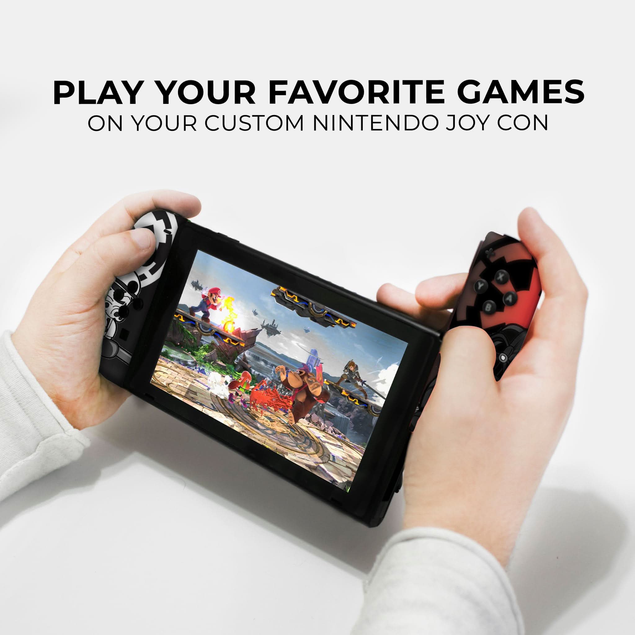 Lego Starwars Nintendo Switch Joycons with Advanced Permanent Hydro-Dip Technology
