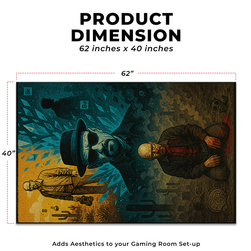 Breaking Bad Inspired Decor Rug- 62x40 inches