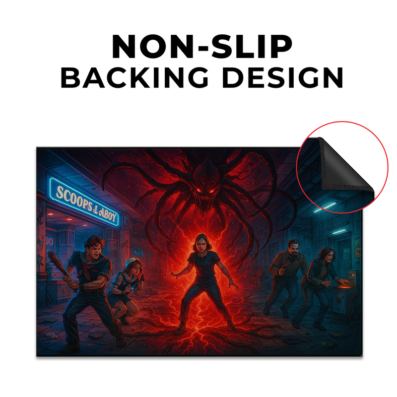 Stranger Things Inspired Decor Rug- 62x40 inches