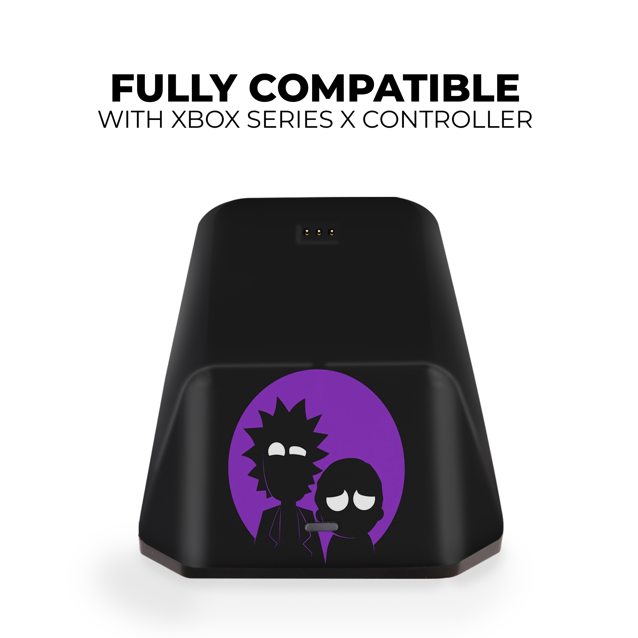 Rick and Morty inspired Xbox Series X Modded Controller with Charging Station & Headphone