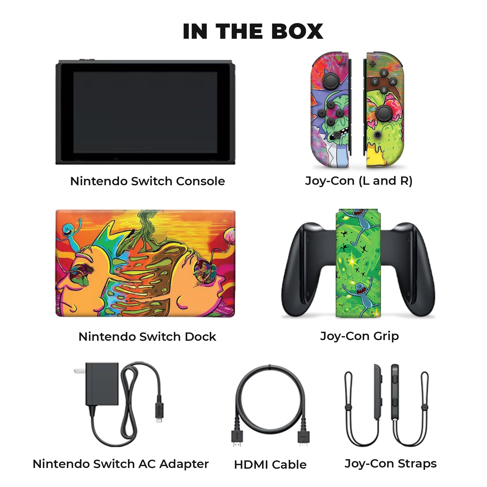 Rick & Morty Inspired New Nintendo Switch Full Set