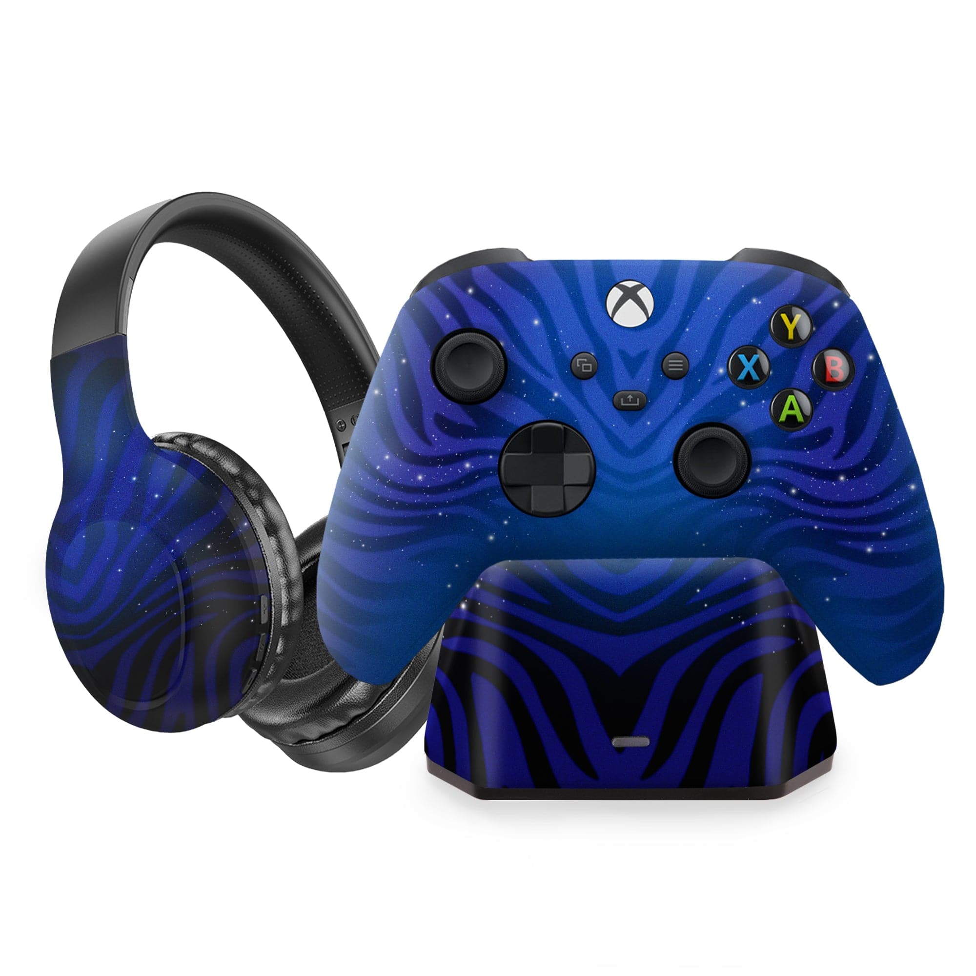 Avatar: The way of Water inspired Xbox Series X Modded Controller with Charging Station & Headphone