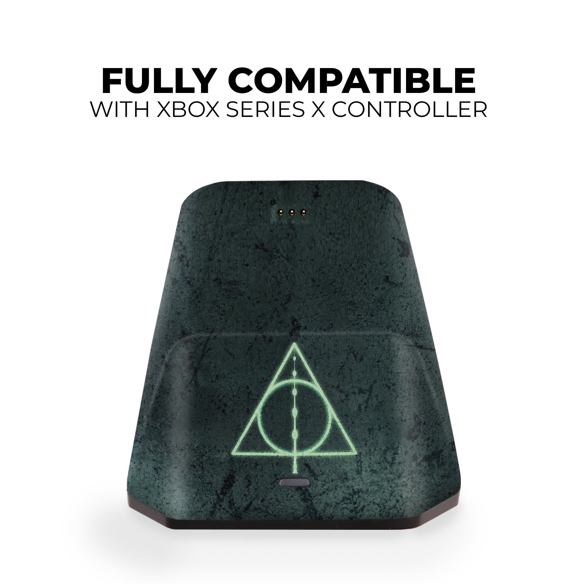 Harry Potter Deathly Hallows inspired Xbox Series X Modded Controller with Charging Station & Headphone