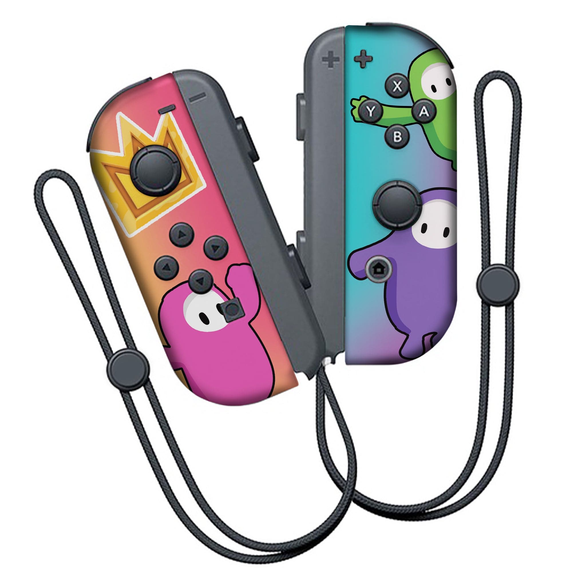 Fall Guys Inspired Nintendo Switch Joy Con (L/R) Controllers