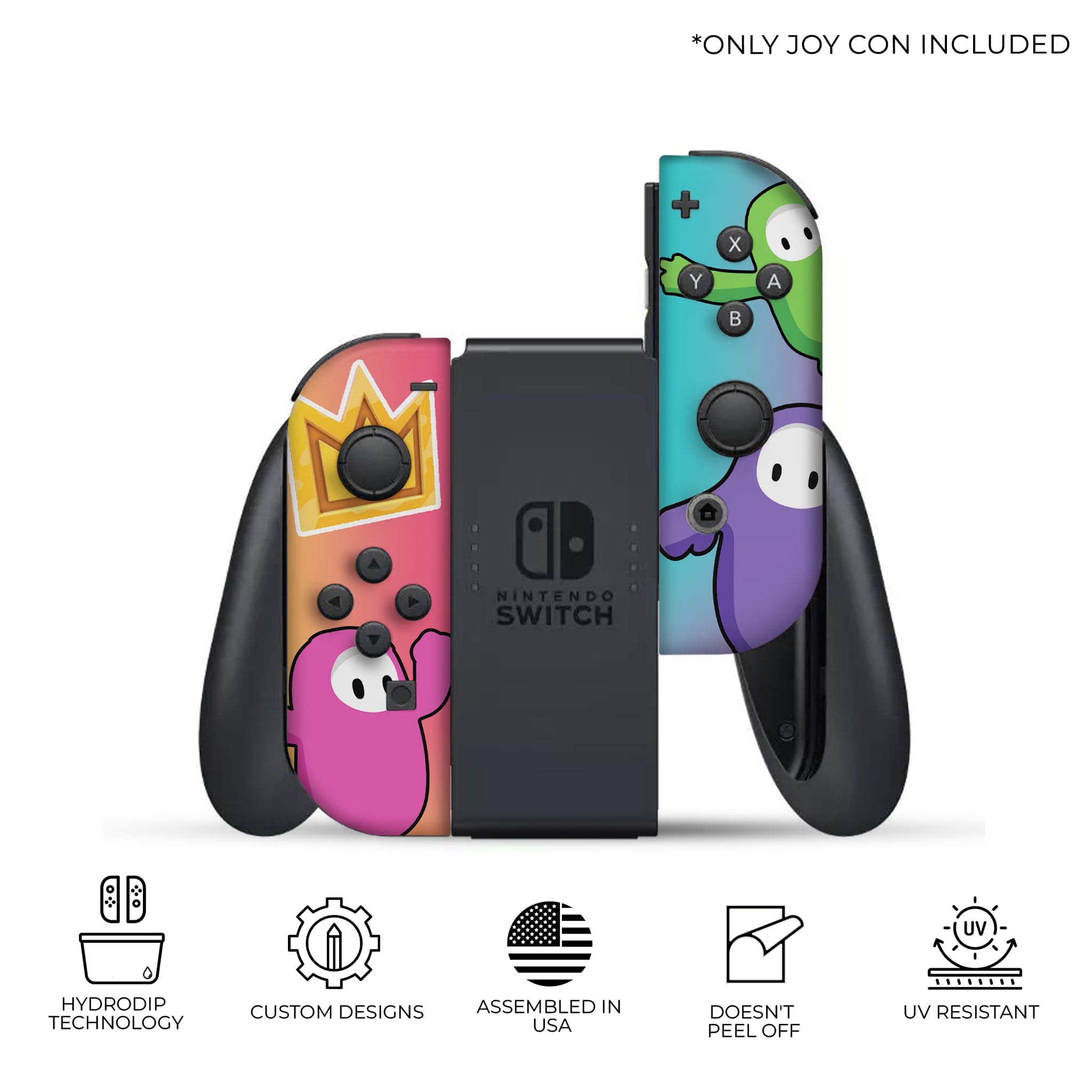Fall Guys Inspired Nintendo Switch Joy-Con Left and Right Switch Controllers by Nintendo