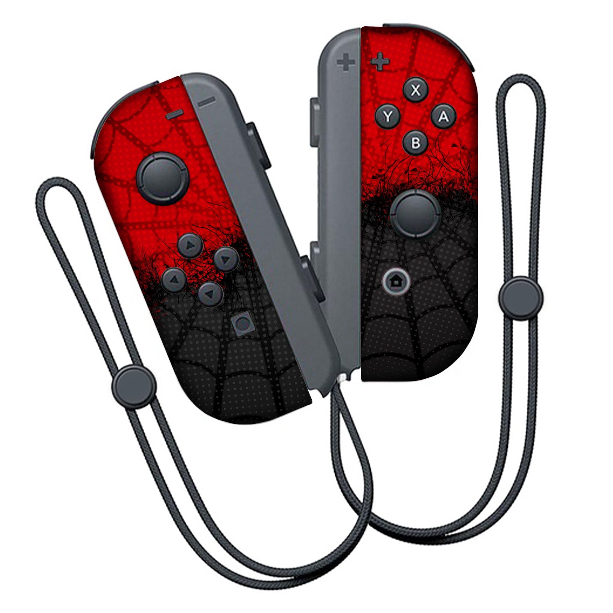 Black Spiderman inspired Nintendo Switch Joy-Con Left and Right Controllers