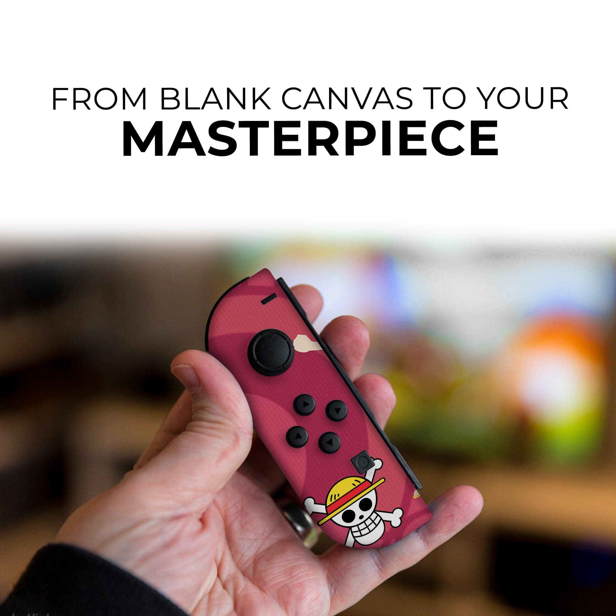 Luffy One Piece Inspired Nintendo Switch Joy-Con Left and Right Switch Controllers by Nintendo