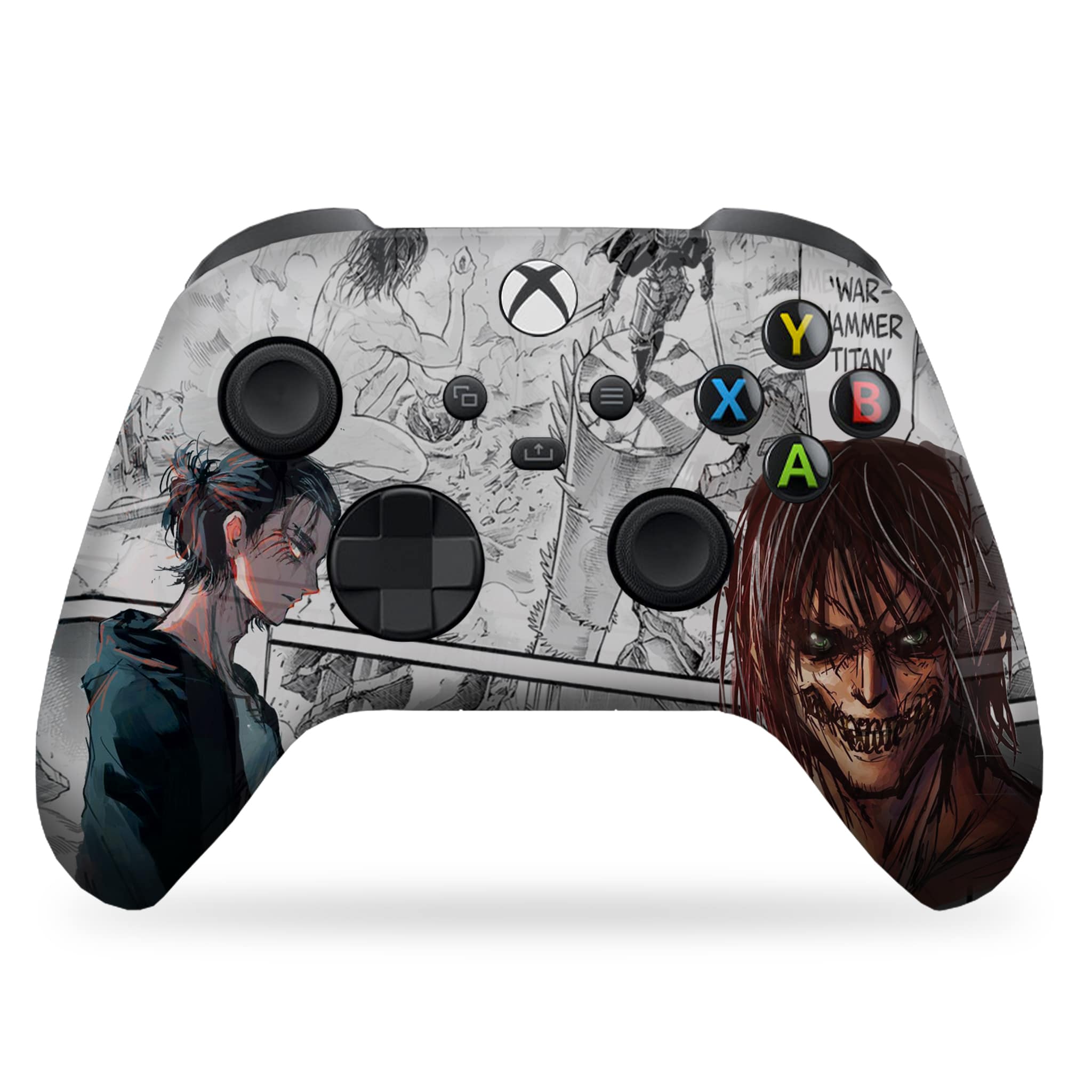 Attack on Titan Xbox Series X Controller Front Print Only
